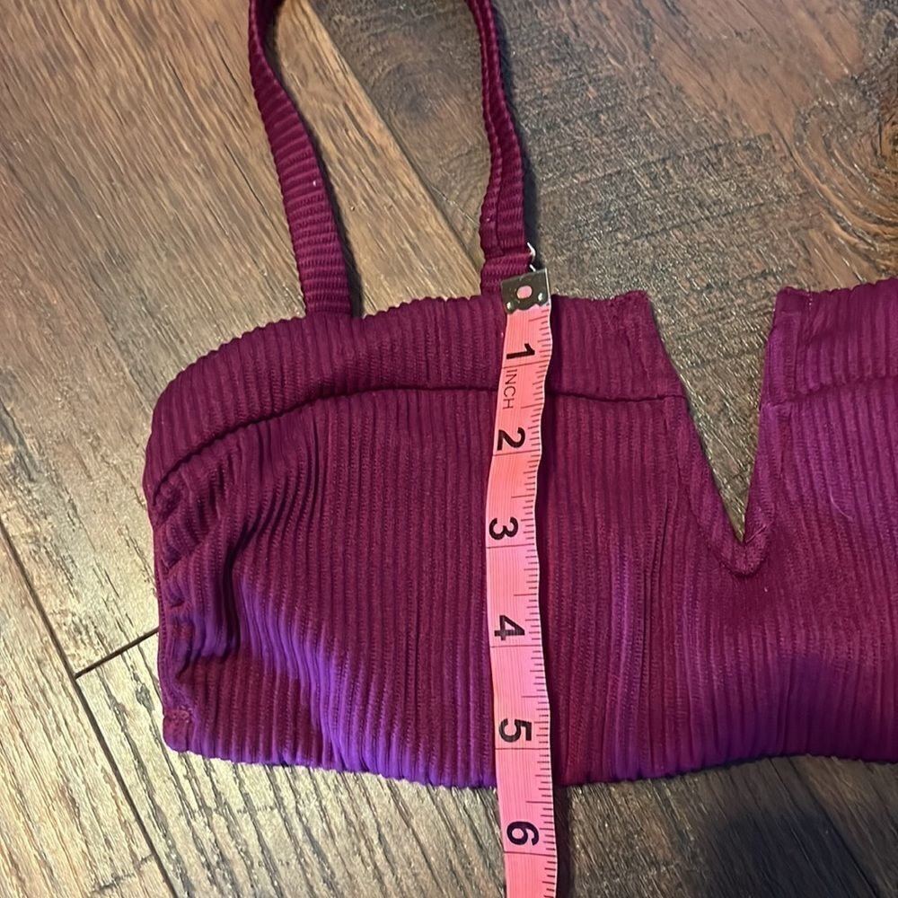 DIP Maroon Bikini Top size Small - Picture 9 of 10